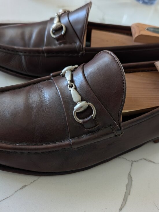 Allen Edmonds Verona Bit Leather Brown Dress Loafer 10 W EEE new soles main image 5